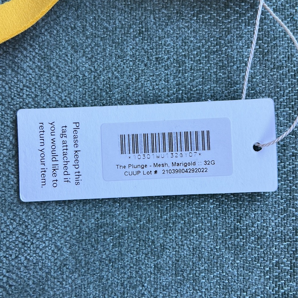 NWT - CUUP 32G ThePlunge in discontinued color "Marigold" - Picture 2 of 6